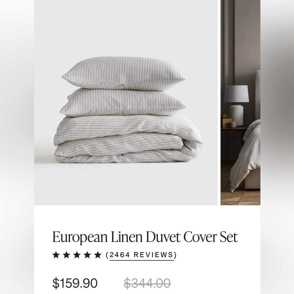 Quince duvet linen cover set